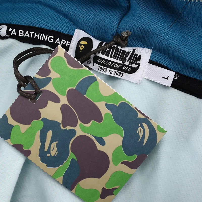 BAPE Abc Camo Shark Full Zip Hoodie - Blue