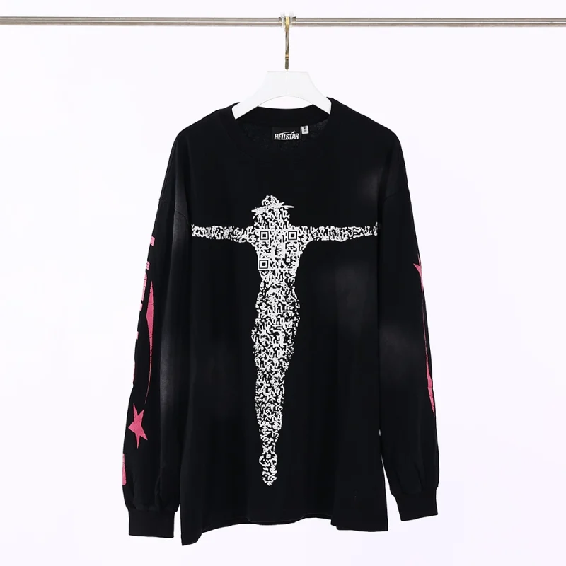 Black-Hellstar Christ Long Sleeve T-Shirt