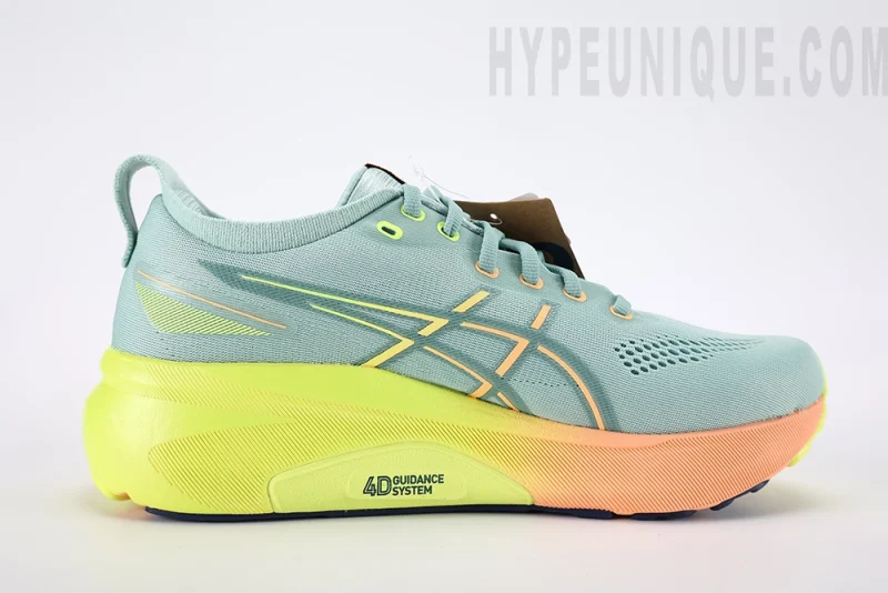 Gel Kayano 31 Wide ' Light Celadon/Safety Yellow'