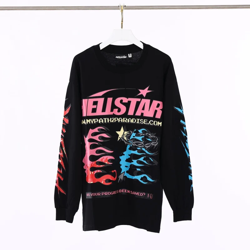 Hellstar Pixel Long-Sleeve Tee 'Black'