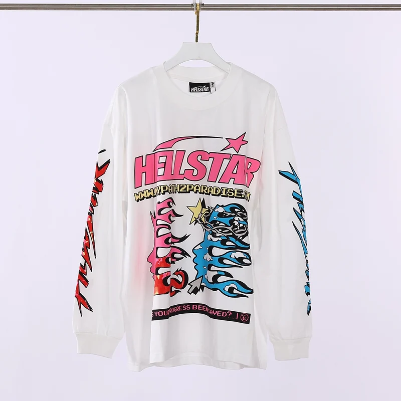 Hellstar Pixel Long-Sleeve Tee 'White'