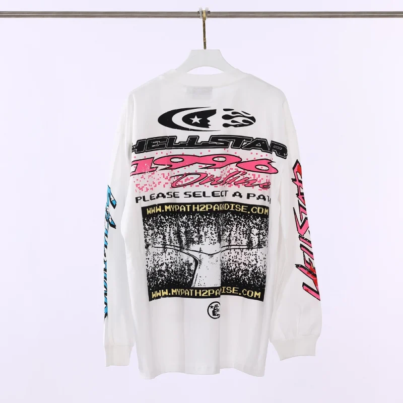 Hellstar Pixel Long-Sleeve Tee 'White'