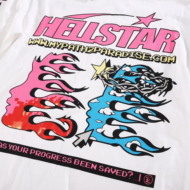 Hellstar Pixel Long-Sleeve Tee 'White'