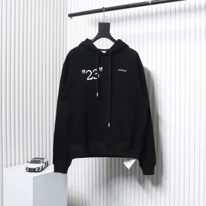 Off White 23 Slash Letter Hoodie