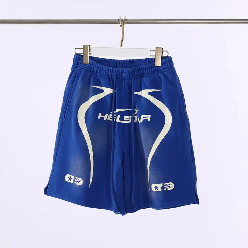 Hellstar Warm Up Shorts Blue