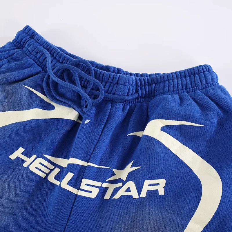 Hellstar Warm Up Shorts Blue