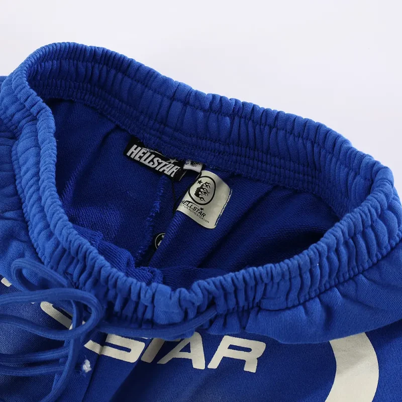 Hellstar Warm Up Shorts Blue