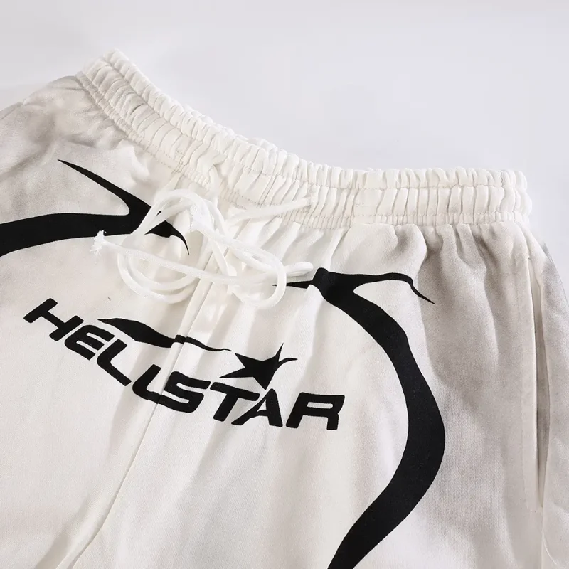 Hellstar Warm Up Shorts White