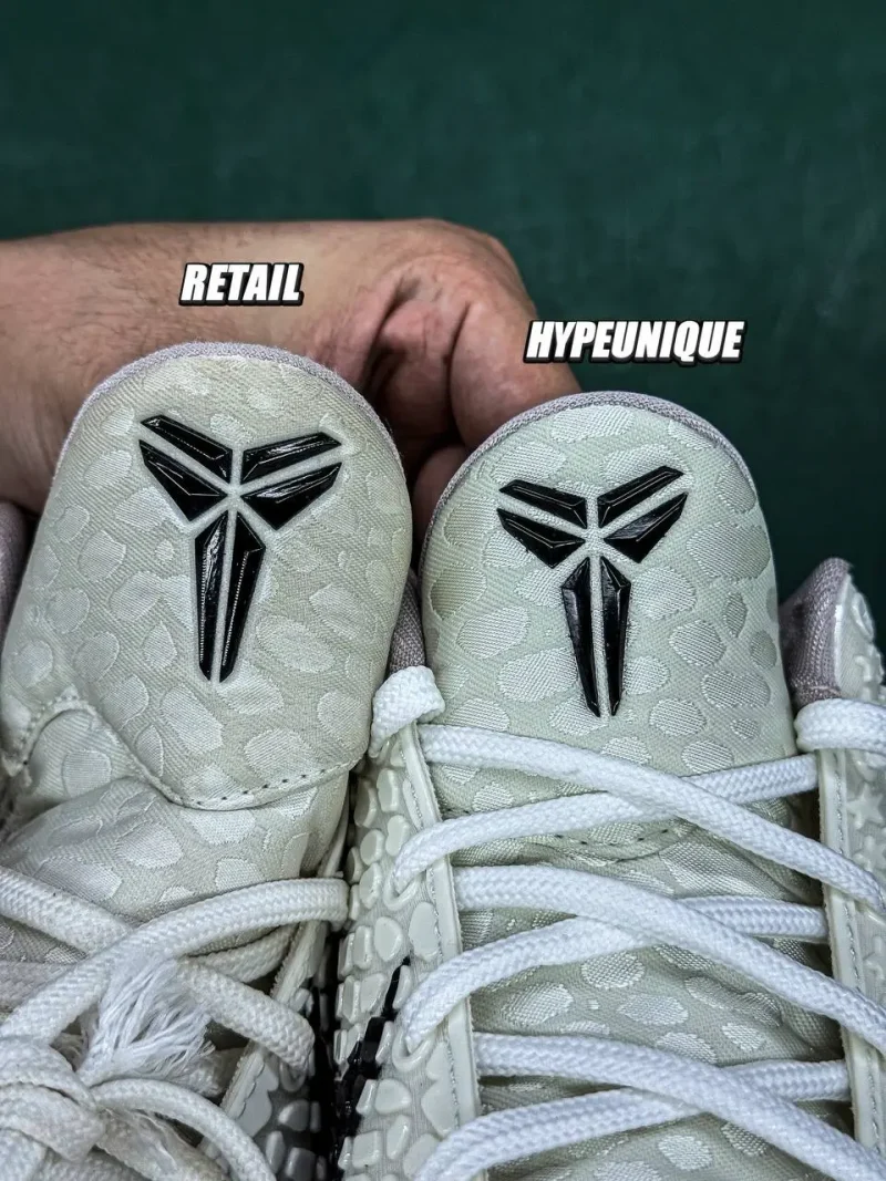 tongue of the shoe (compared with the original)