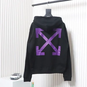 Off White Religious Print Hoodie