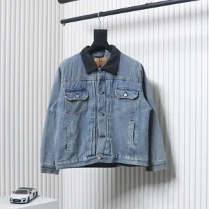 Stussy 150th Anniversary Embossed Denim Double-Sided Jacket