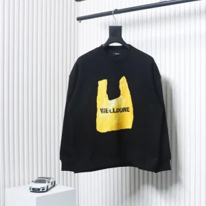 WE11 DONE Shopping Bag Print Sweatshirt