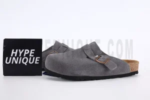 BK Boston Suede Leather Gray 1009542