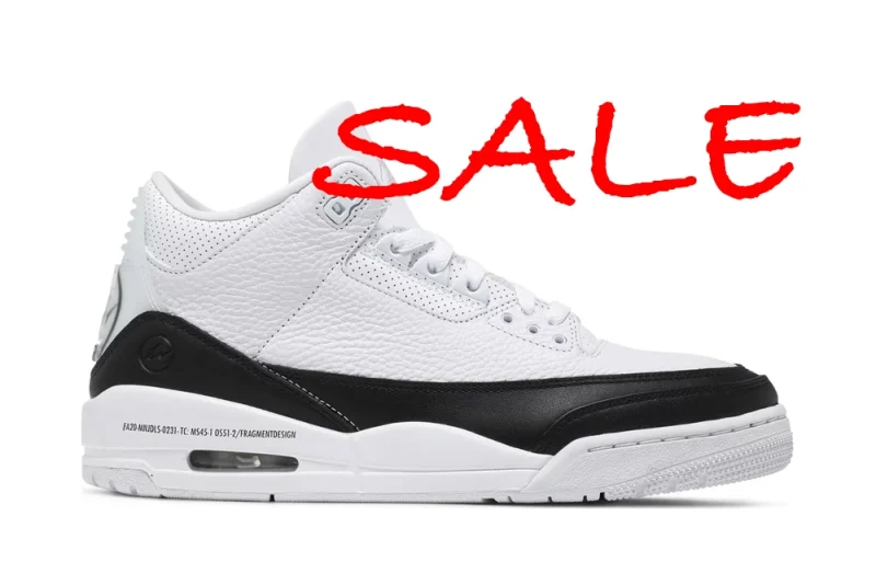 Fragment Design x Air Jordan 3 Retro SP 'White' SALE