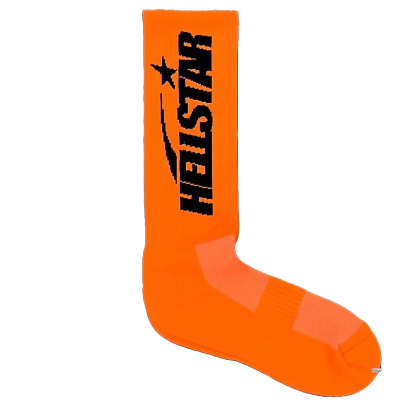 Hellstar Logo Socks Orange