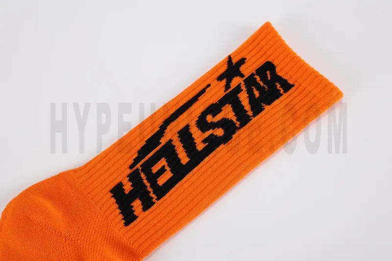 Hellstar Logo Socks Orange