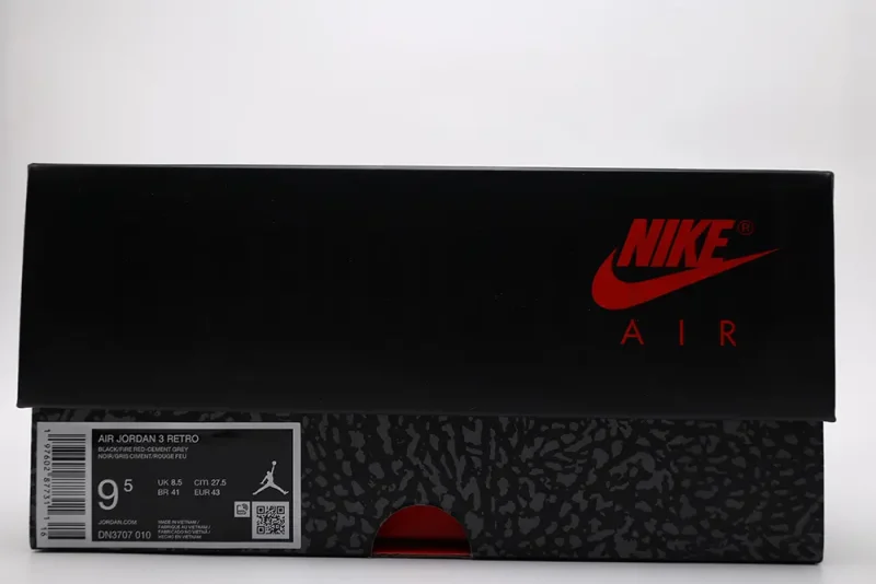 the jordan 3 balck box