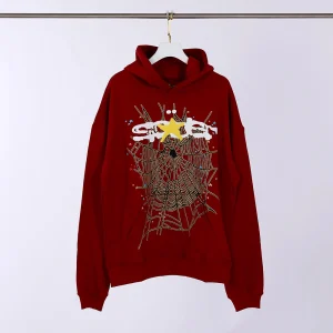 Sp5der Hoodie 'Maroon'