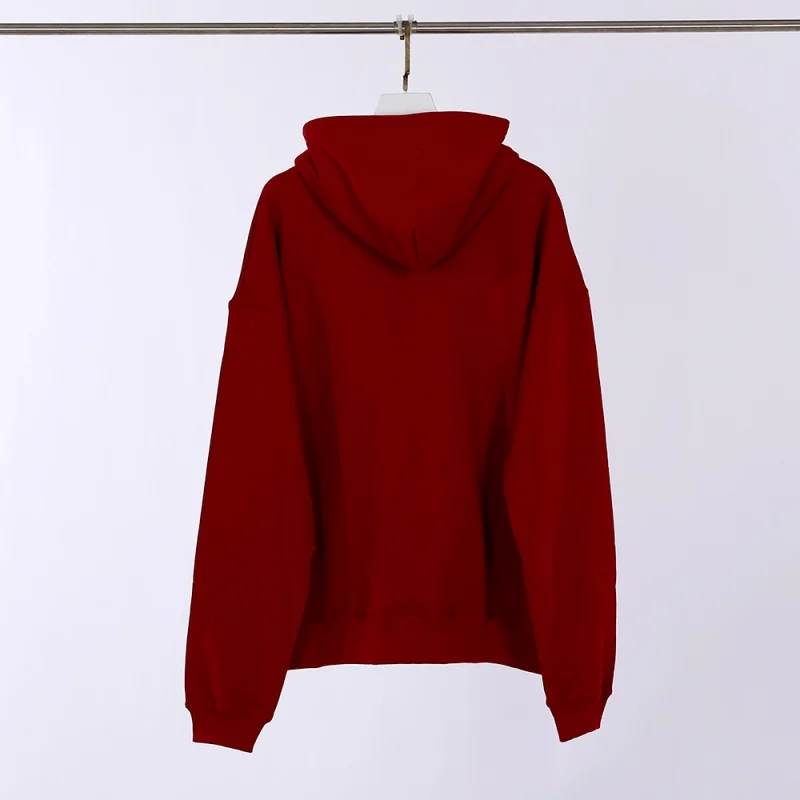 the back side of Sp5der Hoodie 'Maroon'