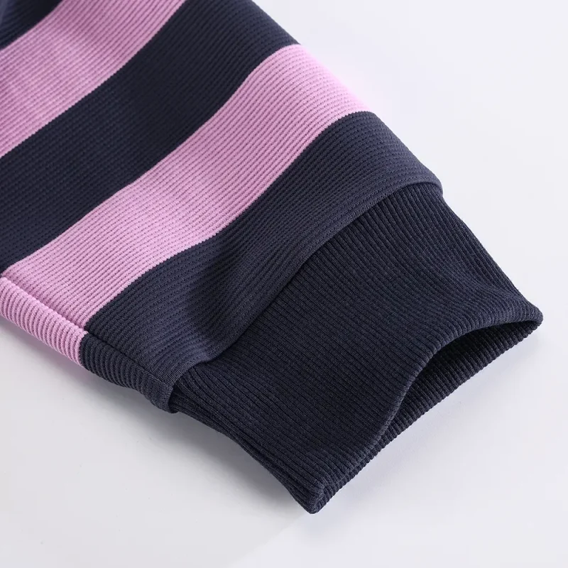 Sp5der T&F Patch Rugby Shirt 'Pink/Navy'