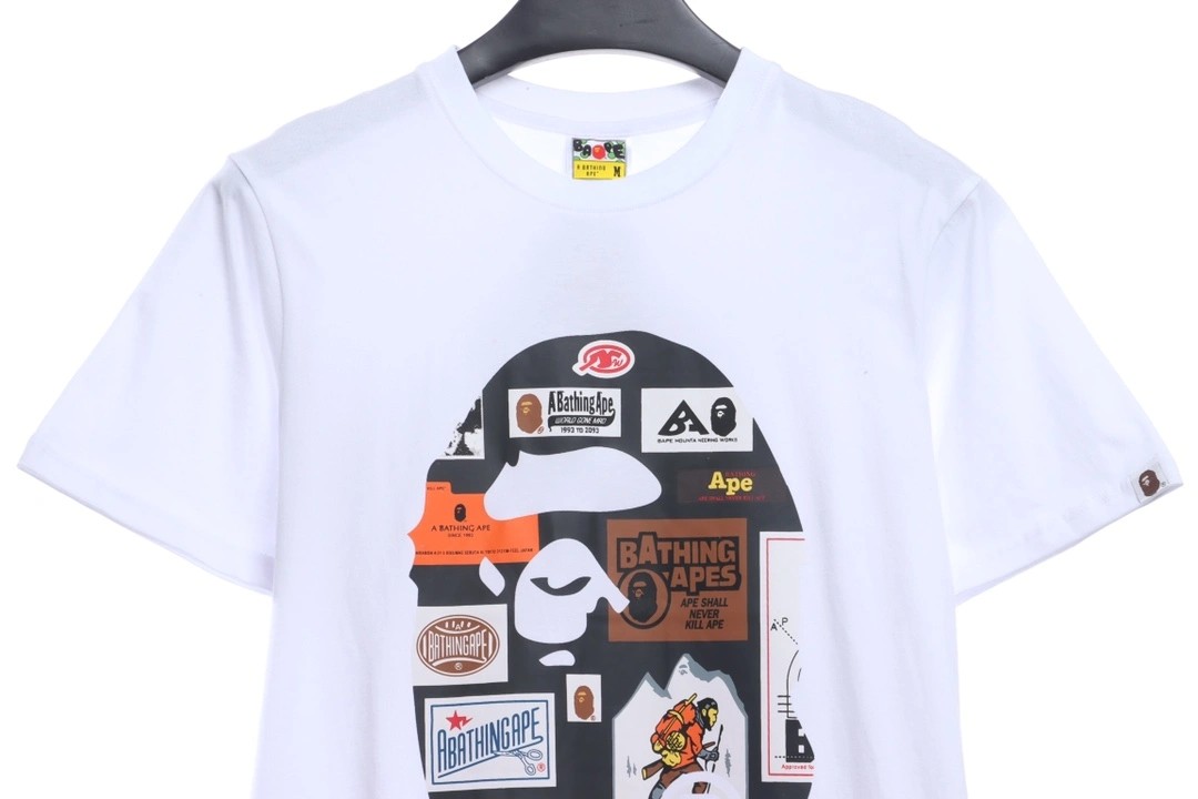 Letter pattern label printing short sleeve