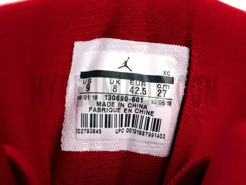 the shoe label