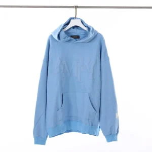 the font side of blue hoodie