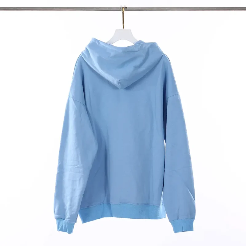 the blue hoodie