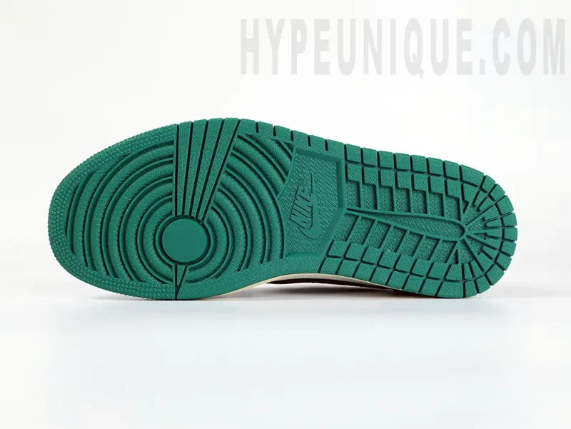 the green outsole