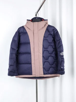 The North Face Ue Limited Color Matching Zipper Hooded Down Jacket