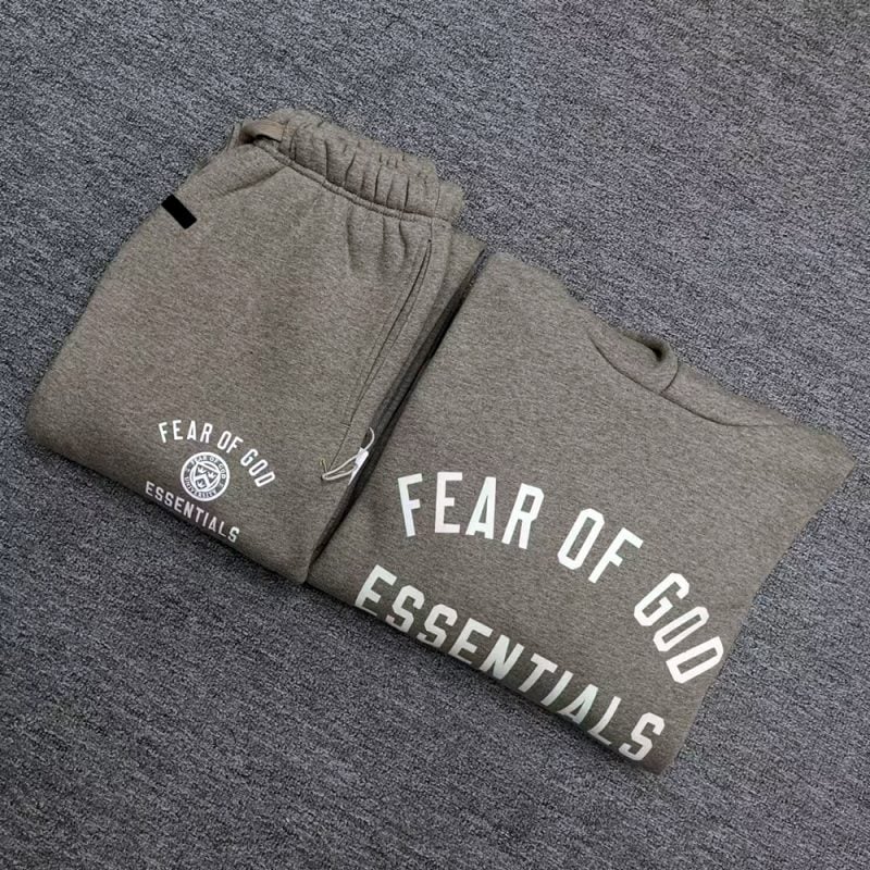 [Top Quality Version] Fear of God Essentials FALL24 HOLIDAY Oatmeal Gray