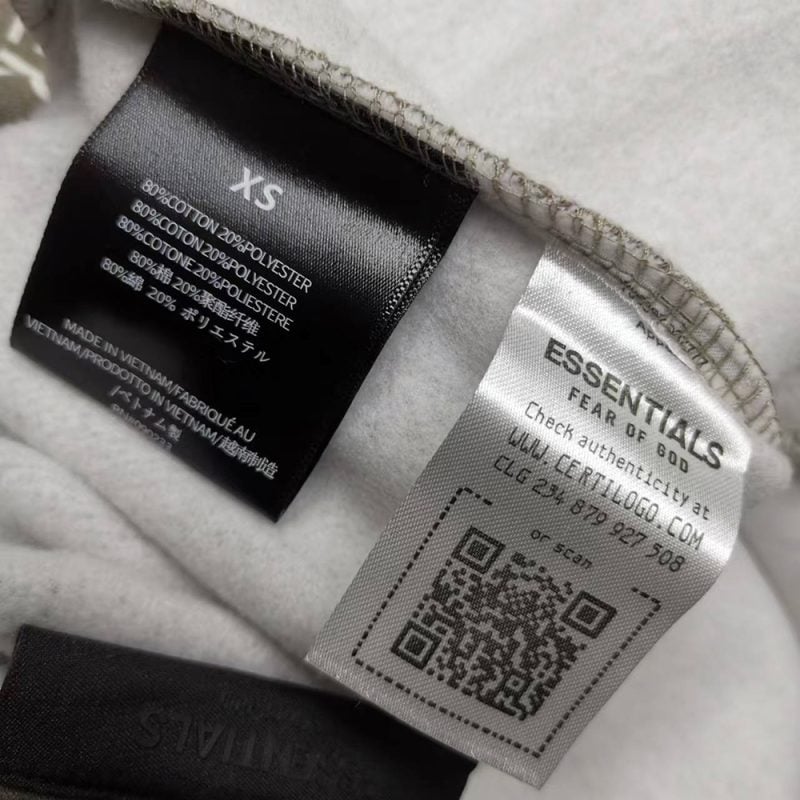 [Top Quality Version] Fear of God Essentials FALL24 HOLIDAY Oatmeal Gray