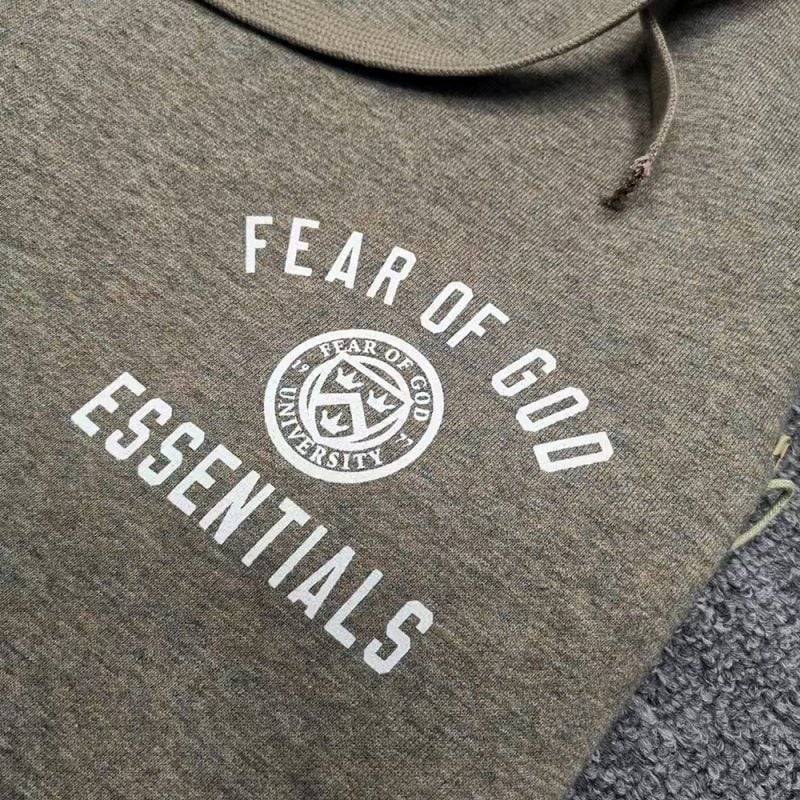 [Top Quality Version] Fear of God Essentials FALL24 HOLIDAY Oatmeal Gray