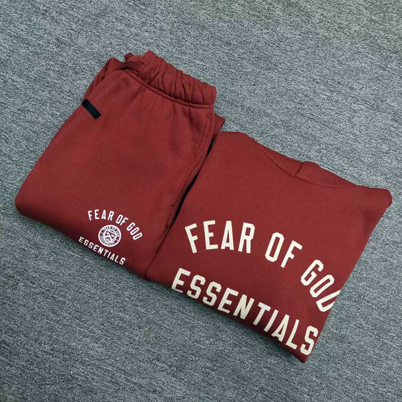 [Top Quality Version] Fear of God Essentials FALL24 HOLIDAY Red