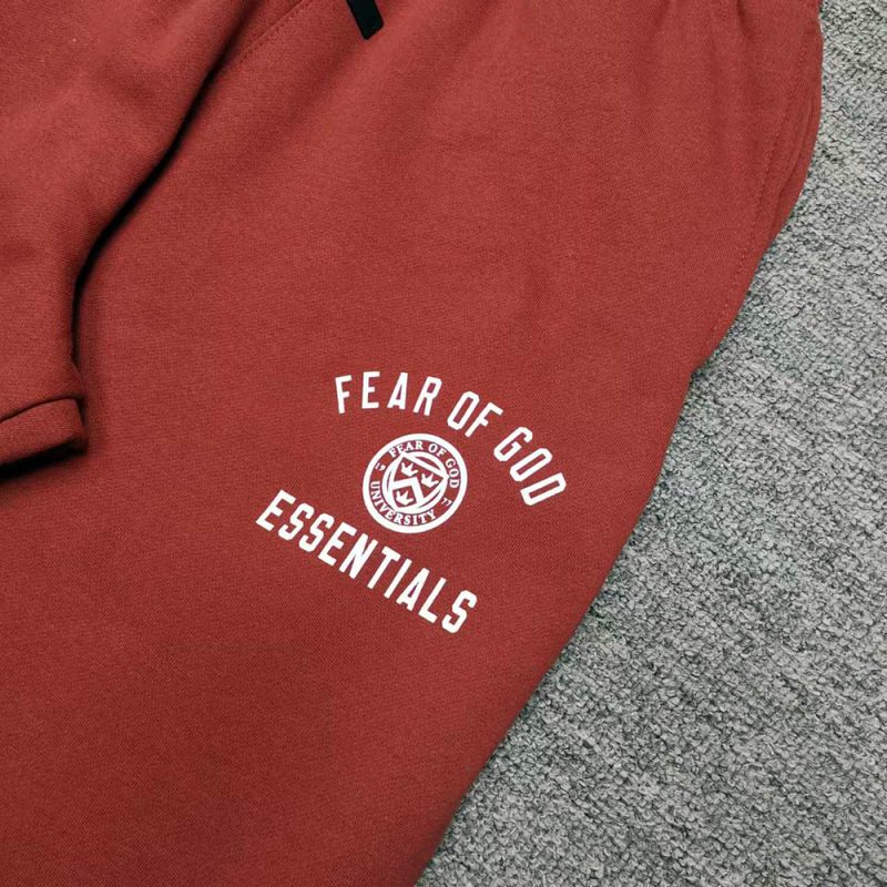 [Top Quality Version] Fear of God Essentials FALL24 HOLIDAY Red