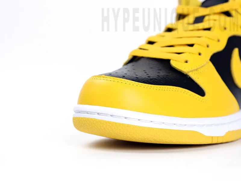 the yellow and black toe box