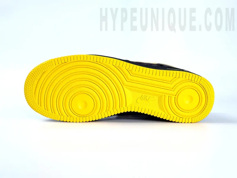 the yellow outsole