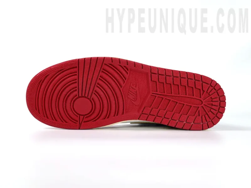 the red outsole