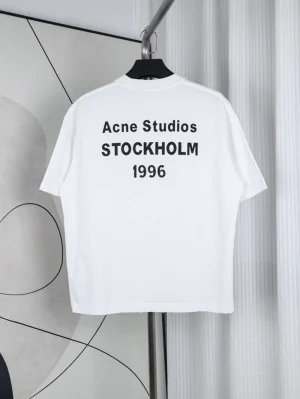 Acne 1996 Silicone Letter Print T-Shirt