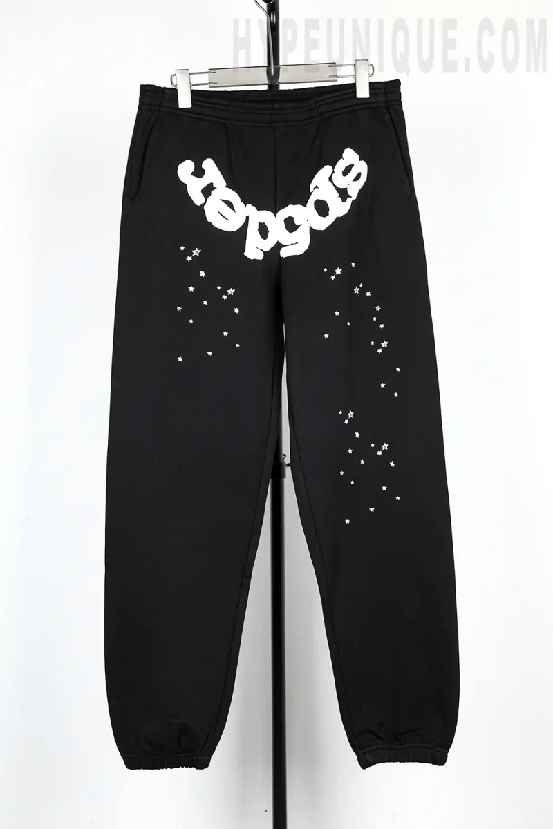 the back side of BLACK OG WEB SWEATPANT