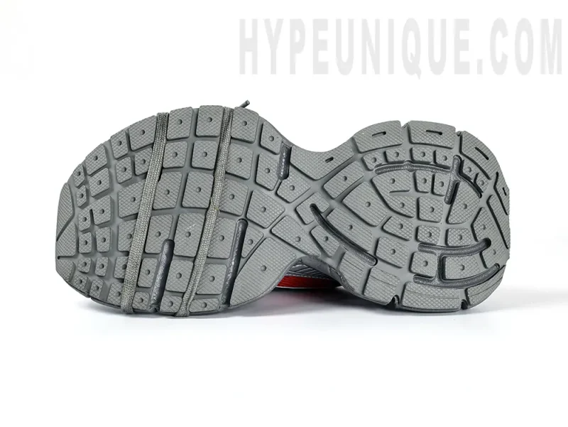 the gray outsole