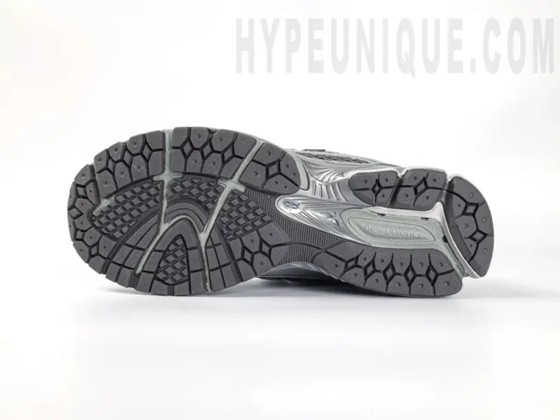 the gray outsole