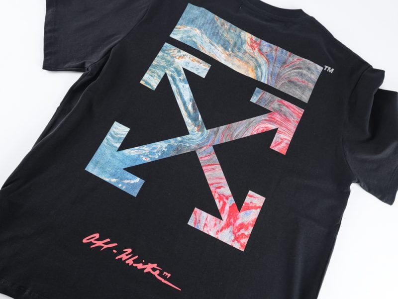 Off-White Colorful Dye Arrow Print T-Shirt