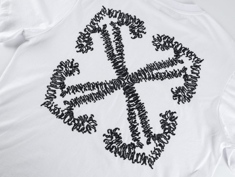 Off-White Ripple Anchor Arrow Embroidered T-Shirt