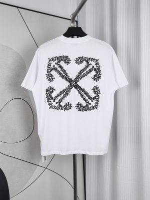 Off-White Ripple Anchor Arrow Embroidered T-Shirt