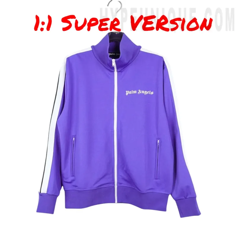 Palm Angels Classic Track Jacket 'Purple/White'