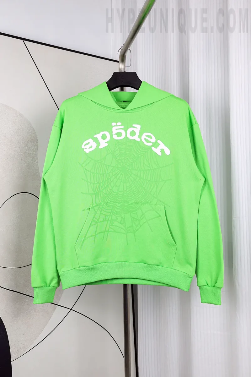 green Sp5der Legacy Reps Hoodie 3 Colors