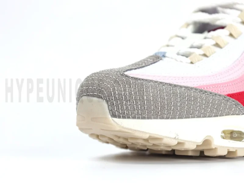 the grey toe box