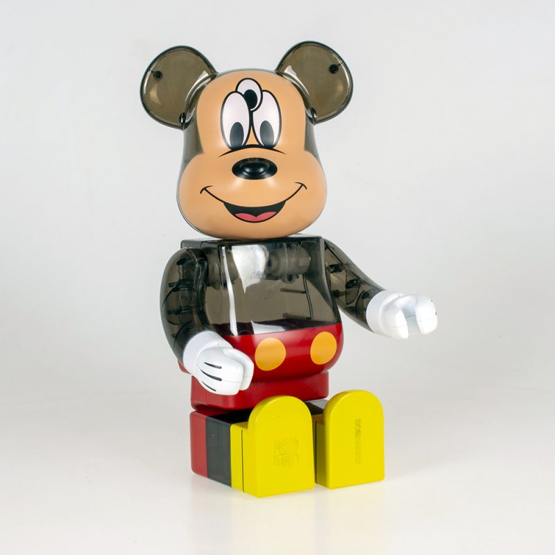 Bearbrick x CLOT x 3125C x Disney 3-Eyed Mickey Mouse Translucent Black