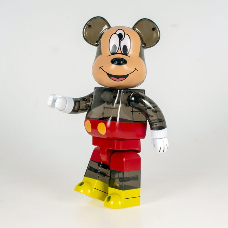 Bearbrick x CLOT x 3125C x Disney 3-Eyed Mickey Mouse Translucent Black